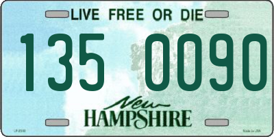 NH license plate 1350090