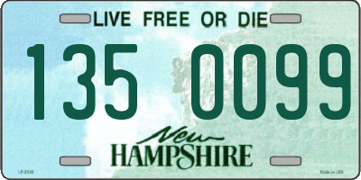 NH license plate 1350099
