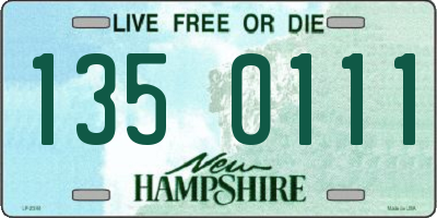 NH license plate 1350111