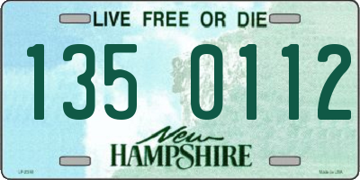 NH license plate 1350112