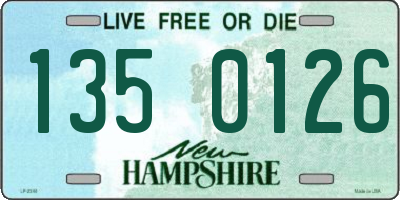 NH license plate 1350126