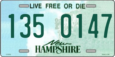 NH license plate 1350147