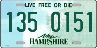 NH license plate 1350151