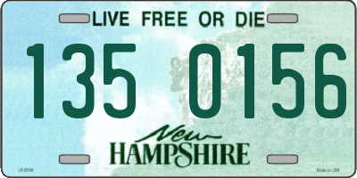 NH license plate 1350156