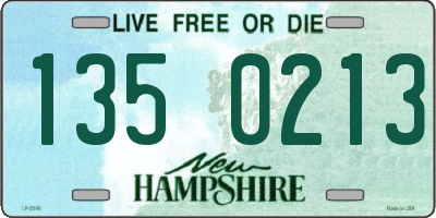 NH license plate 1350213