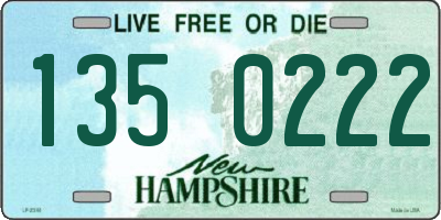 NH license plate 1350222
