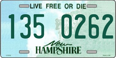 NH license plate 1350262