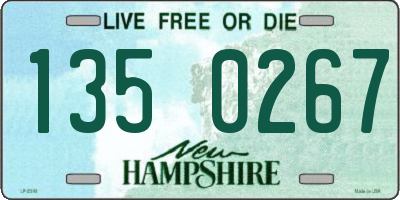 NH license plate 1350267