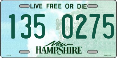 NH license plate 1350275