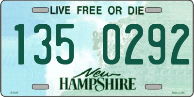 NH license plate 1350292