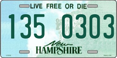 NH license plate 1350303
