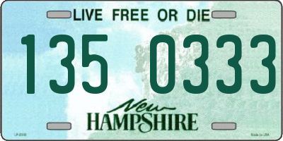 NH license plate 1350333
