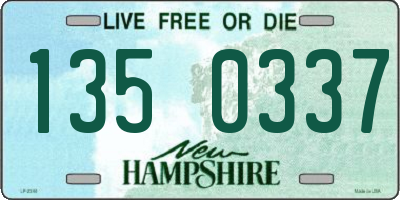 NH license plate 1350337