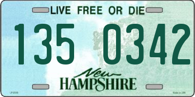 NH license plate 1350342