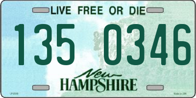 NH license plate 1350346