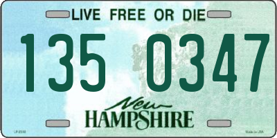 NH license plate 1350347