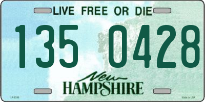 NH license plate 1350428
