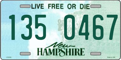 NH license plate 1350467