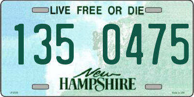 NH license plate 1350475