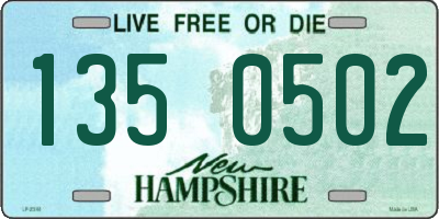 NH license plate 1350502