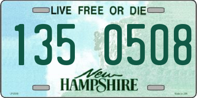 NH license plate 1350508