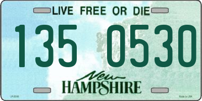 NH license plate 1350530