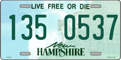 NH license plate 1350537
