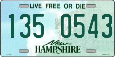 NH license plate 1350543