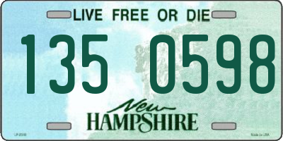 NH license plate 1350598