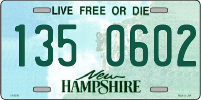 NH license plate 1350602