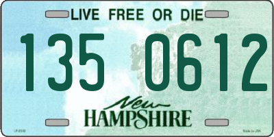 NH license plate 1350612