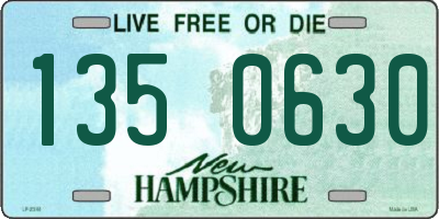 NH license plate 1350630
