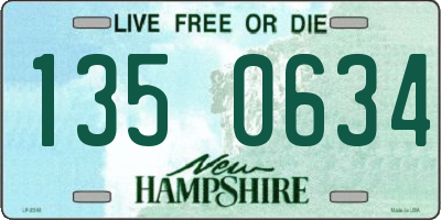 NH license plate 1350634