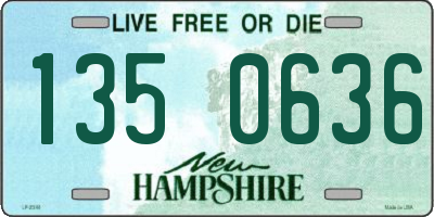NH license plate 1350636