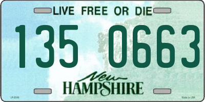 NH license plate 1350663