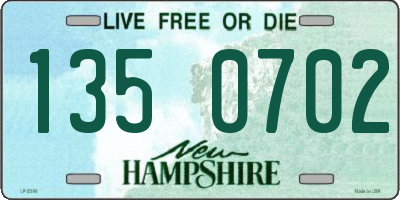 NH license plate 1350702