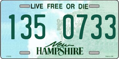 NH license plate 1350733