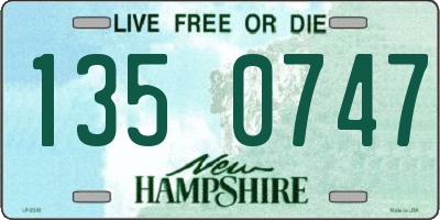 NH license plate 1350747