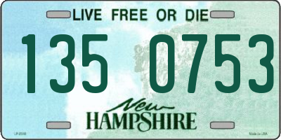 NH license plate 1350753