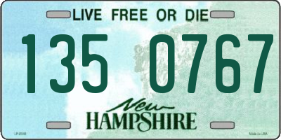 NH license plate 1350767
