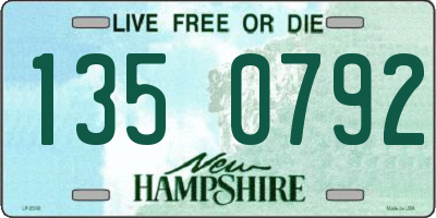 NH license plate 1350792