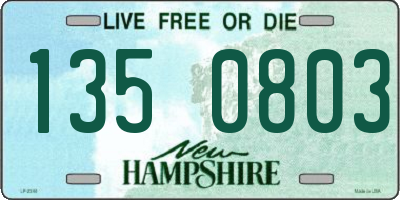 NH license plate 1350803