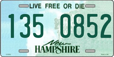 NH license plate 1350852