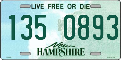 NH license plate 1350893