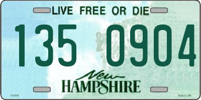 NH license plate 1350904
