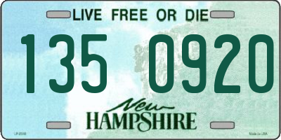 NH license plate 1350920