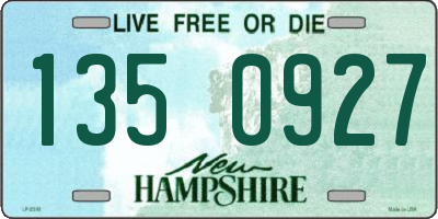 NH license plate 1350927
