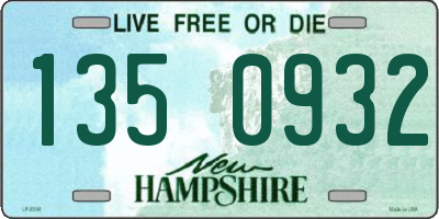 NH license plate 1350932