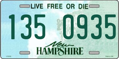 NH license plate 1350935