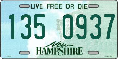 NH license plate 1350937